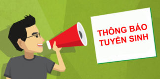 THÔNG BÁO TUYỂN SINH NĂM 2019