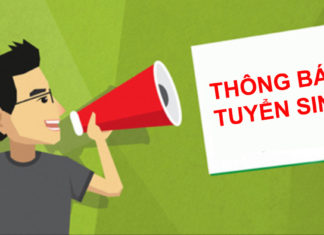 THÔNG BÁO TUYỂN SINH NĂM 2019