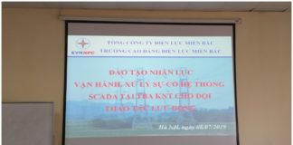 Lớp đào tạo nhân lực vận hành, xử lý sự cố hệ thống SCADA tại TBA không người trực cho đội thao tác lưu động