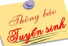 THÔNG BÁO TUYỂN SINH ĐỢT 2, THÁNG 10 NĂM 2022