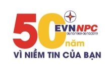 Mẫu thiết kế logo kỷ niệm 50 năm ngày thành lập Tổng công ty Điện lực miền Bắc