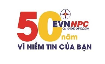 Mẫu thiết kế logo kỷ niệm 50 năm ngày thành lập Tổng công ty Điện lực miền Bắc