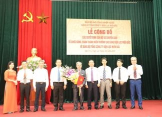 Lễ công bố các quyết định cán bộ và chuyển giao tổ chức Đảng, Đoàn Thanh niên Trường Cao đẳng Điện lực miền Bắc về Đảng bộ Tổng công ty Điện lực miền Bắc