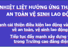 Cao đẳng Điện lực miền Bắc nhiệt liệt hưởng ứng Tháng hành động An toàn vệ sinh lao động năm 2020