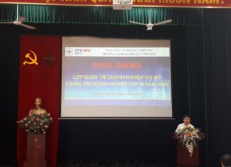 Trường Cao đẳng Điện lực miền Bắc tổ chức lớp đào tạo Quản trị doanh nghiệp cơ sở năm 2020 cho Tổng công ty phát điện 1,2,3