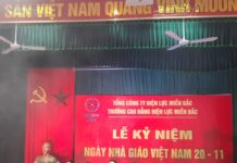 Trường Cao đẳng Điện lực miền Bắc tổ chức Lễ mít tinh kỷ niệm ngày Nhà giáo Việt Nam 20/11