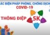 Các biện pháp phòng, chống dịch COVID-19 – Thông điệp 5K