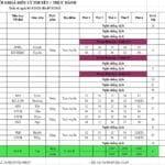 Thời khoá biểu tuần từ 01/3/2021 đến 7/3/2021