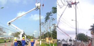 Trường Cao đẳng Điện lực miền Bắc tổ chức huấn luyện, sát hạch ra lưới thi công sửa chữa lưới điện 22kV đang mang điện cho đội Hotline của Công ty Điện lực Hà Tĩnh và Công ty TNHH MTV Điện lực Hải Dương