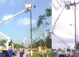 Trường Cao đẳng Điện lực miền Bắc tổ chức huấn luyện, sát hạch ra lưới thi công sửa chữa lưới điện 22kV đang mang điện cho đội Hotline của Công ty Điện lực Hà Tĩnh và Công ty TNHH MTV Điện lực Hải Dương