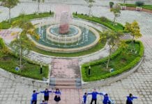 Đoàn viên sinh viên Trường cao đẳng Điện lực miền Bắc tích cực tuyên truyền hưởng ứng Giờ Trái đất năm 2021