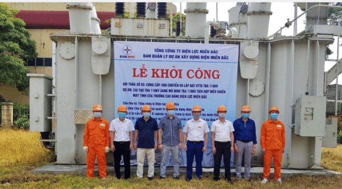 Khởi công dự án Cải tạo TBA 110kV sang mô hình TBA 110kV tích hợp điều khiển máy tính Trường Cao đẳng Điện lực miền Bắc
