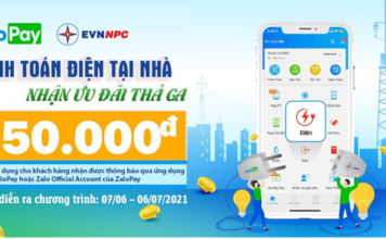 THANH TOÁN ĐIỆN TẠI NHÀ – NHẬN ƯU ĐÃI THẢ GA