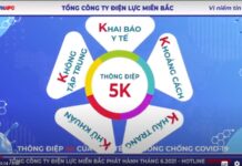 Thông điệp 5K phòng chống Covid-19