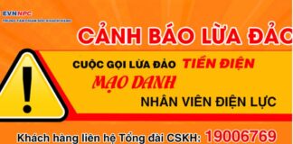 CẢNH BÁO MẠO DANH ĐIỆN LỰC – LỪA ĐẢO TIỀN ĐIỆN