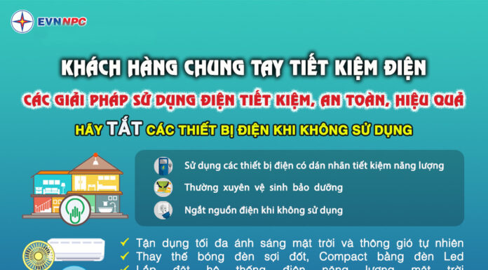 KHÁCH HÀNG CHUNG TAY TIẾT KIỆM ĐIỆN !