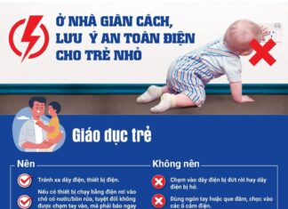 Ở NHÀ GIÃN CÁCH, LƯU Ý ĐẢM BẢO AN TOÀN ĐIỆN CHO TRẺ NHỎ