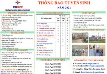 Thông báo tuyển sinh đợt 3 năm 2021
