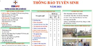 Thông báo tuyển sinh đợt 3 năm 2021