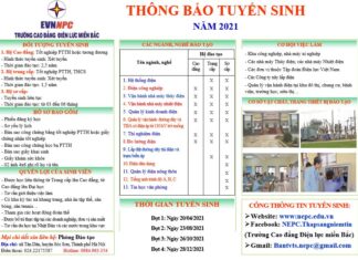 Thông báo tuyển sinh đợt 3 năm 2021