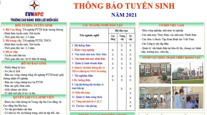 Thông báo tuyển sinh đợt 3 năm 2021