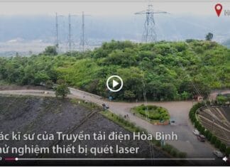Thử nghiệm máy quét laser trên đường dây 500 kV