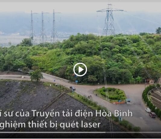 Thử nghiệm máy quét laser trên đường dây 500 kV