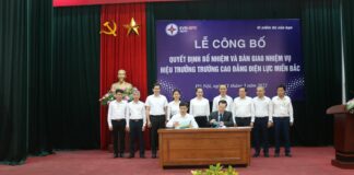 Lễ công bố Quyết định và Bàn giao nhiệm vụ Hiệu trưởng trường Cao đẳng Điện lực miền Bắc
