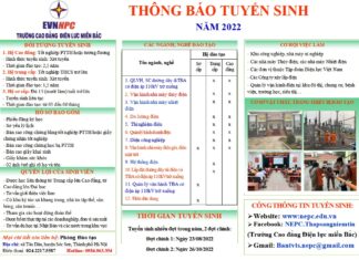 THÔNG BÁO TUYỂN SINH NĂM 2022