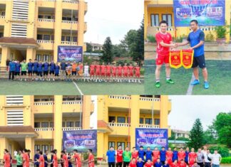 Giao lưu trao đổi kinh nghiệm và giao hữu đá bóng giữa Đoàn thanh niên nhà trường với Đoàn thanh niên Công ty TNHH MTV Điện lực Hải Phòng