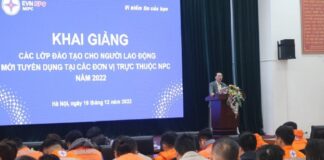 NEPC khai giảng các lớp đào tạo cho người lao động mới tuyển dụng tại các đơn vị trực thuộc NPC