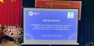 Trường Cao đẳng Điện lực miền Bắc tổ chức các lớp bồi huấn cho công nhân Nhà máy thủy điện Nậm Mở 3