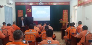 Trường Cao đẳng Điện lực miền Bắc tổ chức triển khai khóa Huấn luyện định kỳ công tác An toàn, vệ sinh lao động năm 2023 cho người lao động Công ty Điện lực Hà Giang