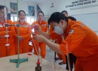 NEPC tổ chức lớp đào tạo thí nghiệm hóa dầu cho các đơn vị trong Tổng công ty điện lực miền Bắc