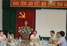 Thành viên HĐTV và đoàn công tác của EVNNPC làm việc với NEPC về tiến độ thực hiện Đề án phát triển nhà trường trở thành Trung tâm đào tạo chất lượng cao