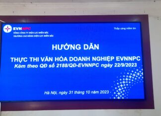 NEPC TRIỂN KHAI HƯỚNG DẪN THỰC THI VĂN HÓA DOANH NGHIỆP EVNNPC NĂM 2023
