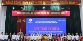 Công đoàn, nữ công NEPC tổ chức mít tinh kỷ niệm ngày Quốc tế Phụ nữ 8/3