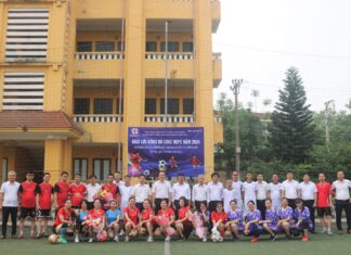 NEPC TỔ CHỨC GIAO LƯU BÓNG ĐÁ CHÀO MỪNG NGÀY 30/4; 01/5
