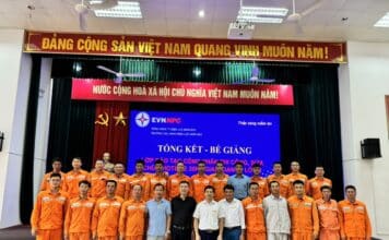 NEPC tổng kết – bế giảng lớp 2 “Đào tạo công nhân thi công sửa chữa hotline 35kV”