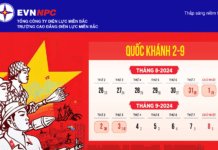 NEPC THÔNG BÁO LỊCH NGHỈ LỄ QUỐC KHÁNH 2/9/2024