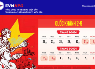 NEPC THÔNG BÁO LỊCH NGHỈ LỄ QUỐC KHÁNH 2/9/2024