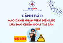 CẢNH GIÁC MẠO DANH NHÂN VIÊN ĐIỆN LỰC ĐỂ LỪA ĐẢO