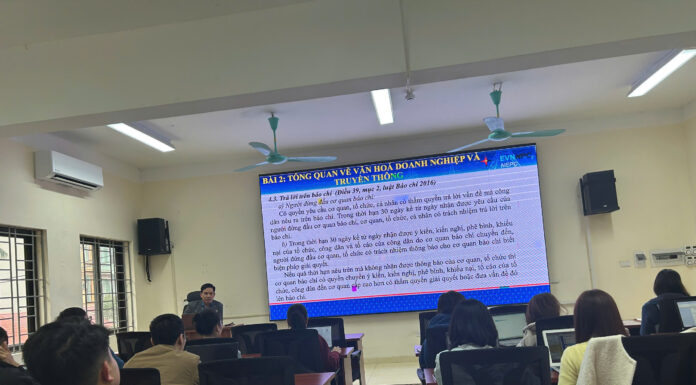 Tuyên truyền thực thi văn hóa doanh nghiệp EVN năm 2024 tại NEPC