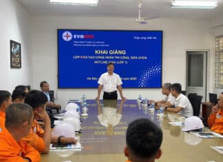 NEPC khai giảng lớp Đào tạo công nhân thi công, sửa chữa hotline 22kV – lớp 1