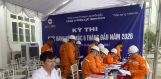 Trường Cao đẳng Điện lực miền Bắc phối hợp Công ty Điện lực Ninh Bình tổ chức thi nâng bậc cho công nhân kỹ thuật