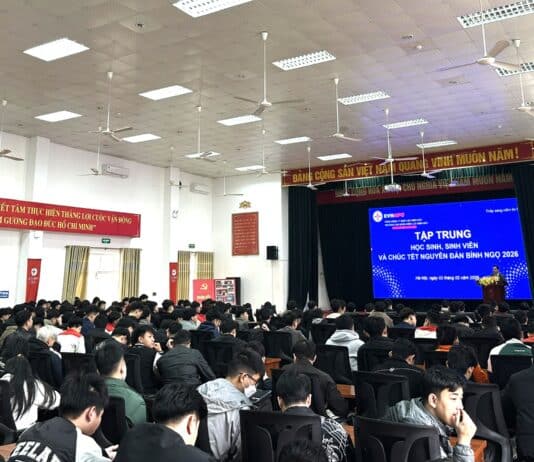 Trường Cao đẳng Điện lực miền Bắc tổ chức tập trung HSSV và chúc Tết Nguyên đán Bính Ngọ 2026