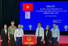 Tổ bầu cử số 14 tại Trường Cao đẳng Điện lực miền Bắc hoàn thành công tác bỏ phiếu trong không khí trang nghiêm, phấn khởi