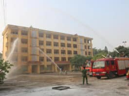 TỔ CHỨC THỰC TẬP PHƯƠNG ÁN CHỮA CHÁY VÀ CỨU NẠN, CỨU HỘ TẠI TRƯỜNG CAO ĐẲNG ĐIỆN LỰC MIỀN BẮC