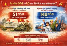 HƯỚNG TỚI NGÀY GIẢI PHÓNG MIỀN NAM 30/4 VÀ NGÀY QUỐC TẾ LAO ĐỘNG 1/5