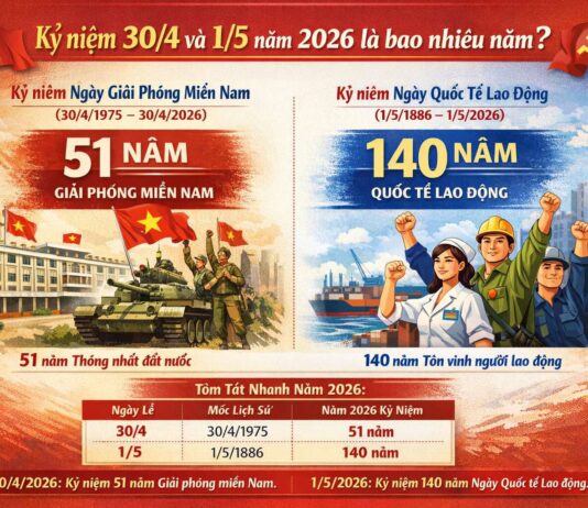 HƯỚNG TỚI NGÀY GIẢI PHÓNG MIỀN NAM 30/4 VÀ NGÀY QUỐC TẾ LAO ĐỘNG 1/5